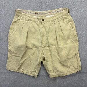 Vintage Tommy Bahama Relax Shorts‎ Mens 34 Khaki Pleated Beach Country Club Golf